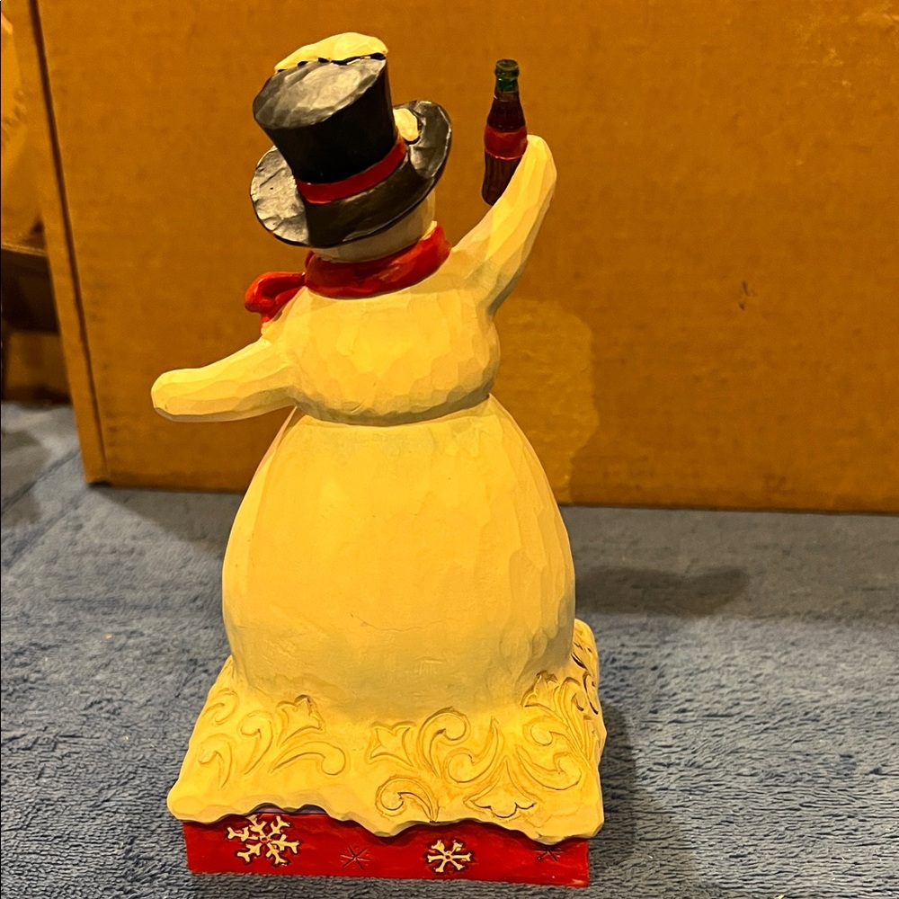 Coca Cola Jim Shore ‘Polar Refreshment’ Snowman Figurine - Picture 6 of 9